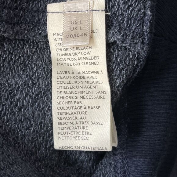 Free People Large Rae Pullover Sweatshirt Mock Neck Stretch Dolman Sleeves Blue - Picture 7 of 9